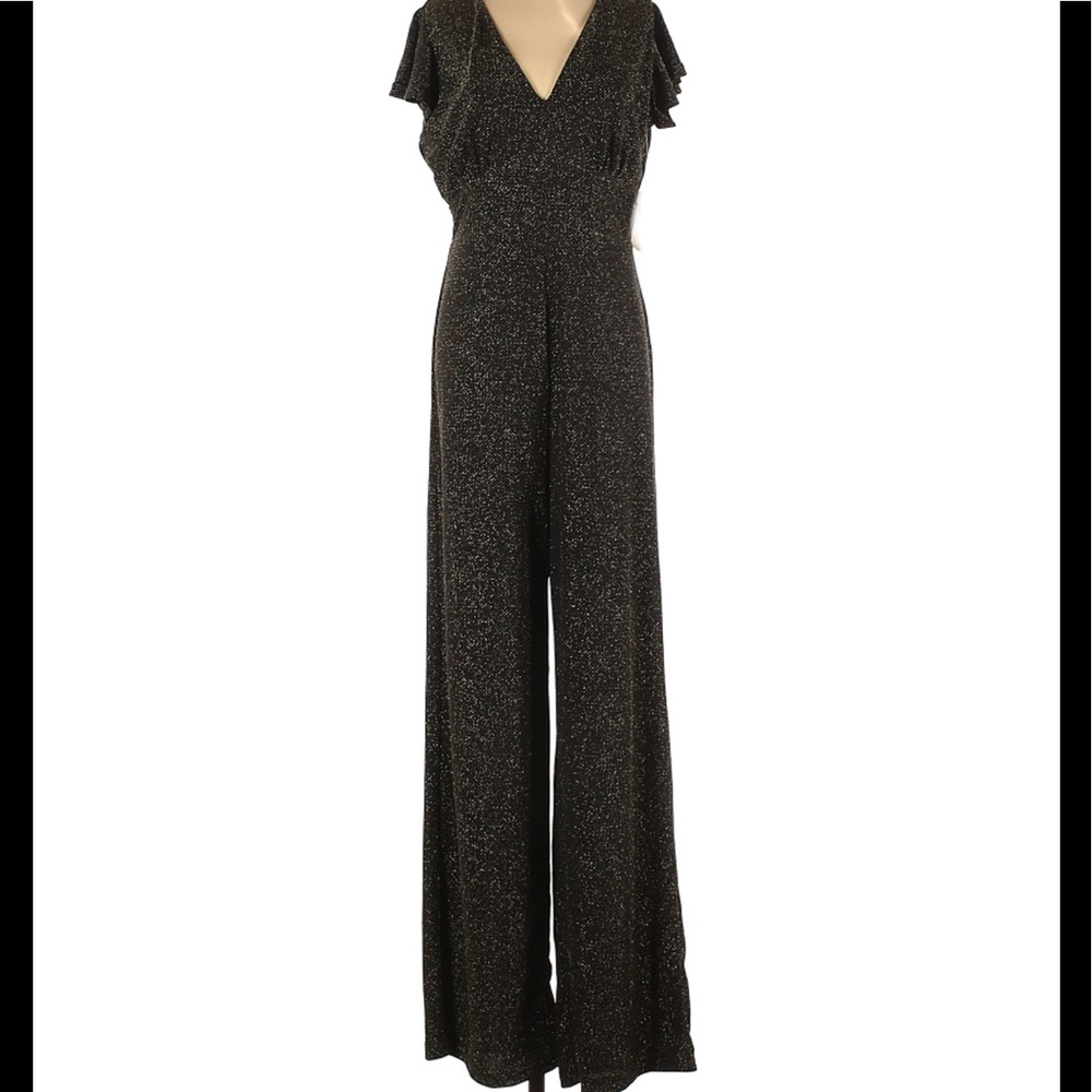 Altar'd State Gold Shimmer jumpsuit